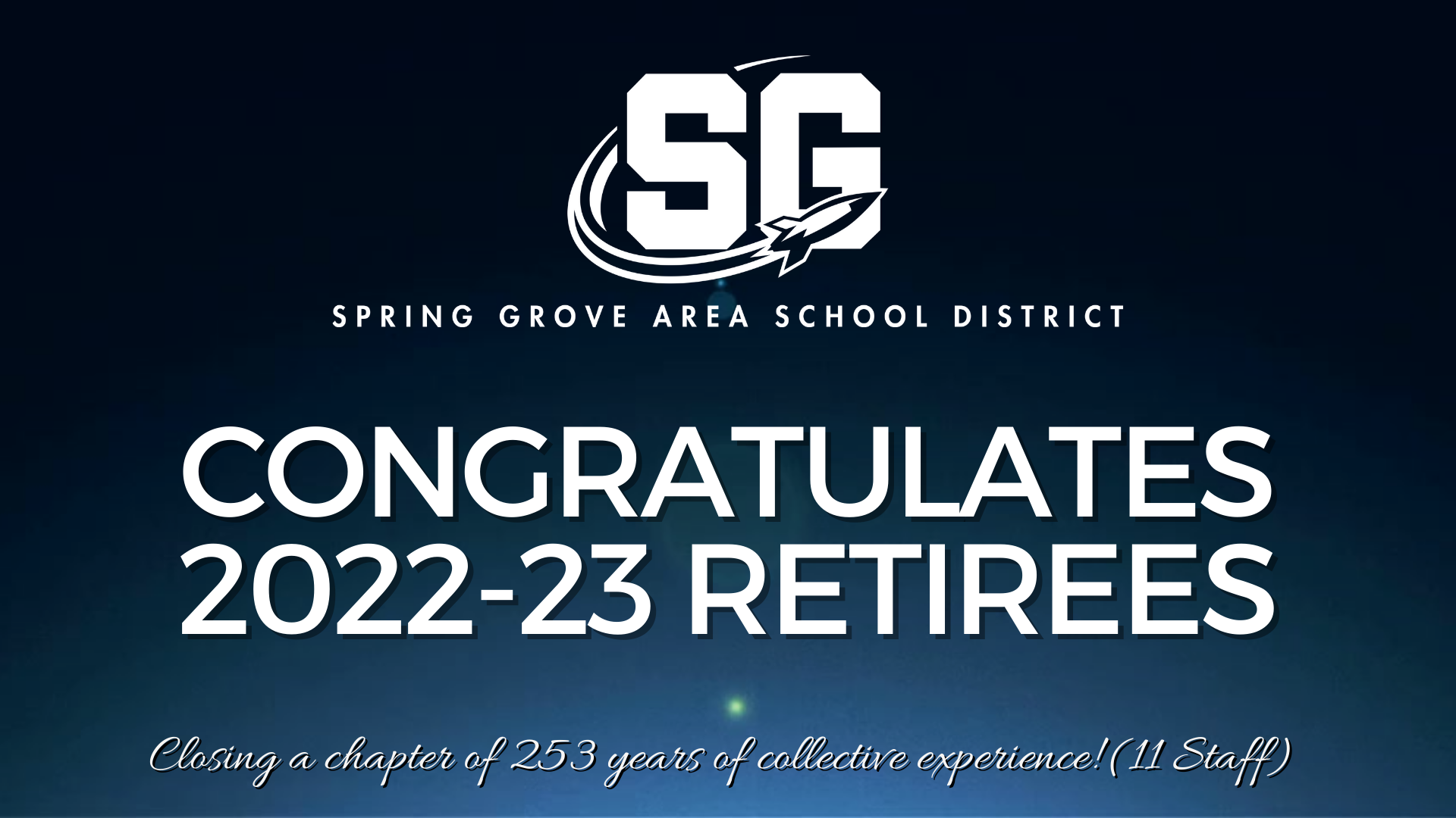  Congratulations to the 2022-23 SGASD Retirees!